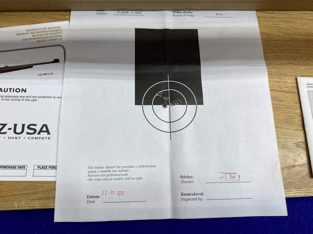 CZ 455 American .22 WMR Blued 20.5" *BEAUTIFUL BOLT-ACTION RIMFIRE RIFLE*-img-5