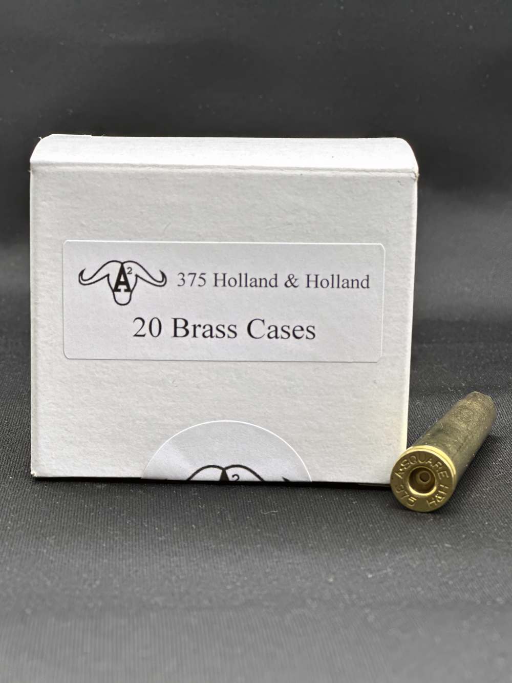 375 H&H Brass Cases Old Stock A-Square A2 Holland & Holland 20rd boxes-img-0