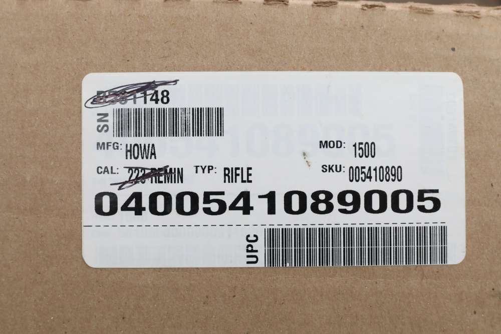 Howa 1500 Mini Action 222 Rem 22.5" Green Synthetic UNFIRED Factory Box NR!-img-70