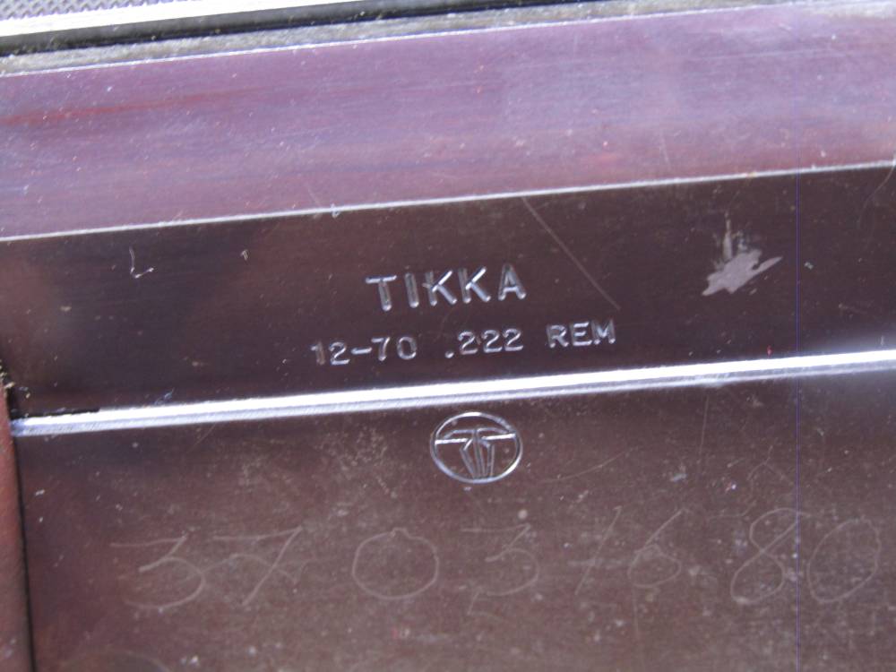 Tikka 12-70 222 Rem/12 Ga Rifle/Shotgun Combo 24.5" BRLs VG Bores-img-21