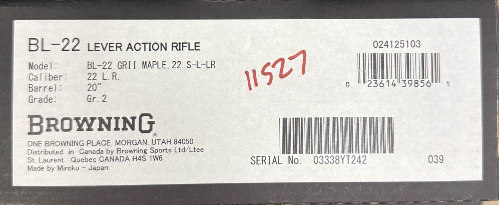 NIB! Discontinued Browning BL-22 Grade 2 Maple 22LR 20" Barrel 15+1 Cap. -img-6