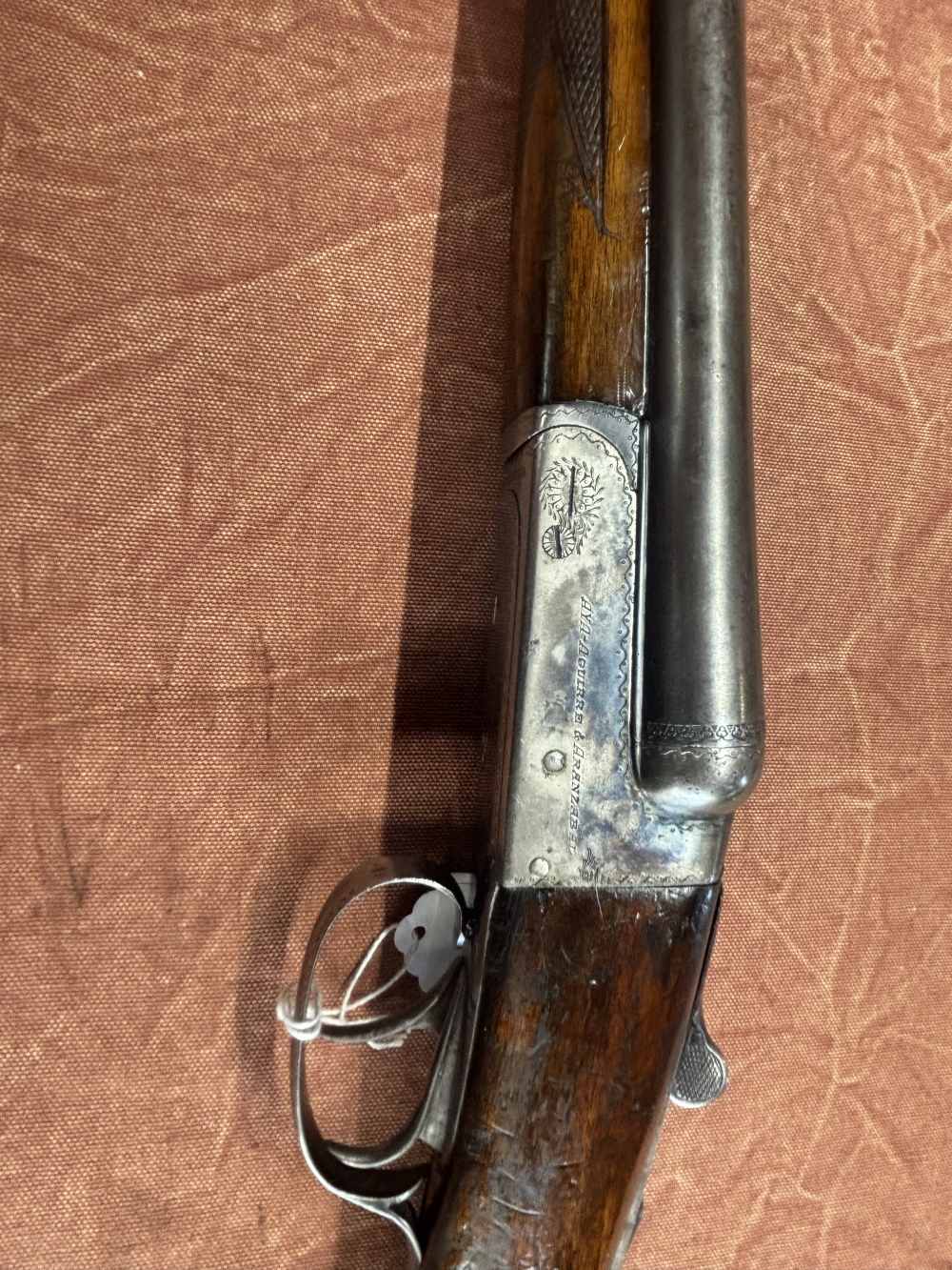 Spanish double barrel coach gun custom made-img-9