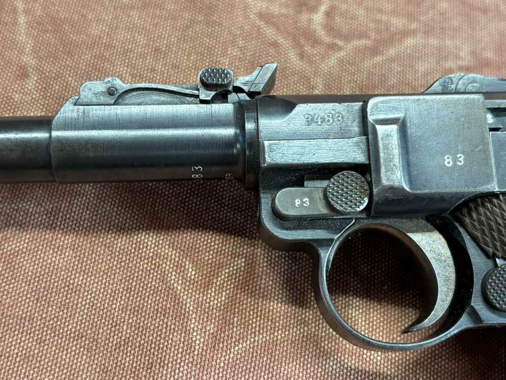 DWM 1917 Artillery Luger, Unit marked to Bavarian Mortar crew-img-9