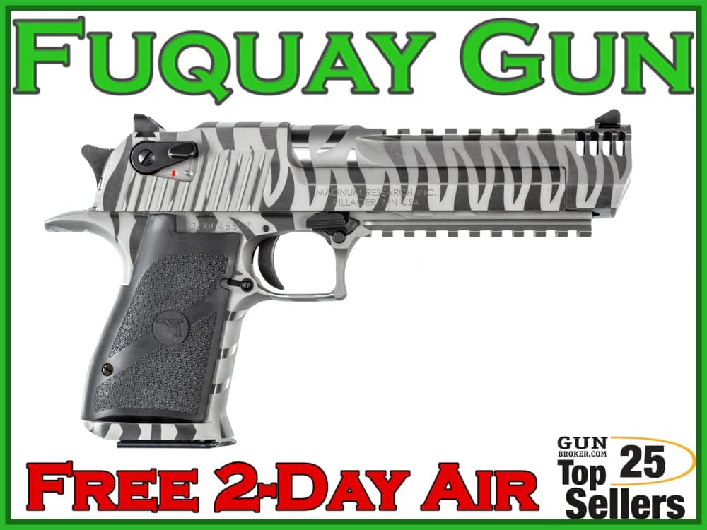 Desert Eagle 50 Action Express White Tiger Stripe-img-0