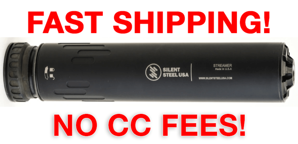 Silent Steel Streamer HUB Mount Suppressor - Black - 5.56mm - New-img-0
