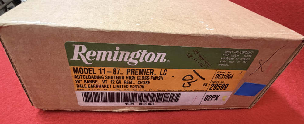 Remington 11-87 Premier Dale Earnhardt Limited Edition 12 Gauge Semi NEW -img-60