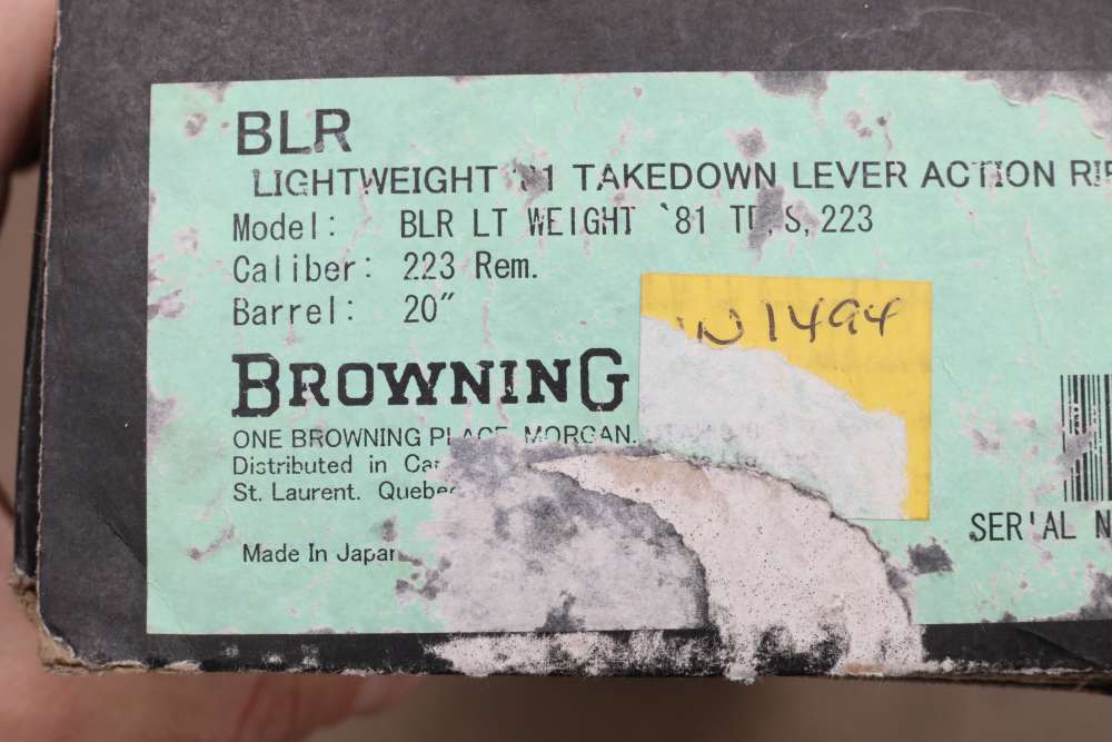 Browning BLR LW 81 223 Rem Kones1 of 200 UNFIRED w/ Factory Box NR!-img-67