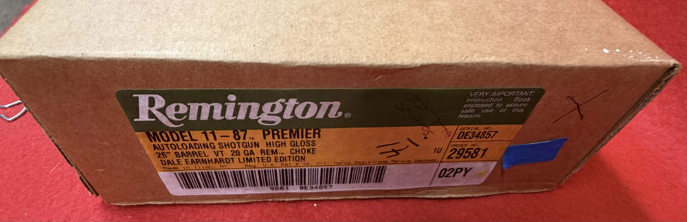 Remington 11-87 Premier Dale Earnhardt Limited Edition 20 Gauge Semi NEW-img-67