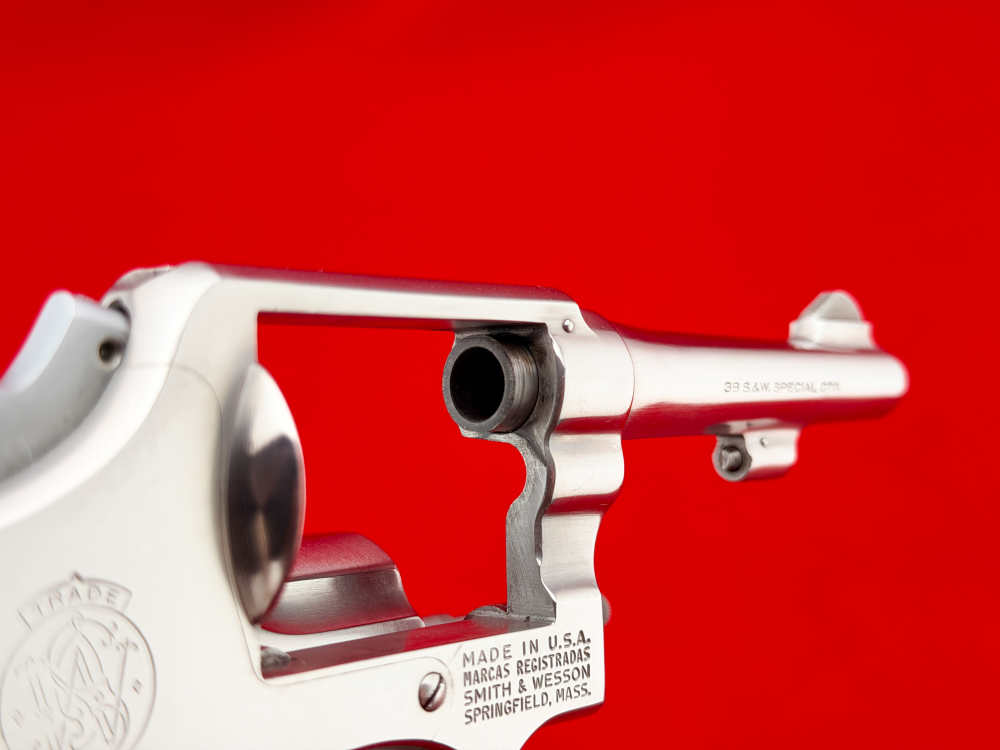 1973 S&W Model 64 .38 Special 4" Stainless w/ ENGRAVED STERLING SILVER GRIP-img-29