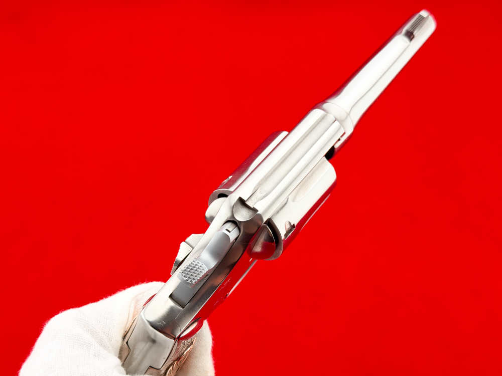 1973 S&W Model 64 .38 Special 4" Stainless w/ ENGRAVED STERLING SILVER GRIP-img-15