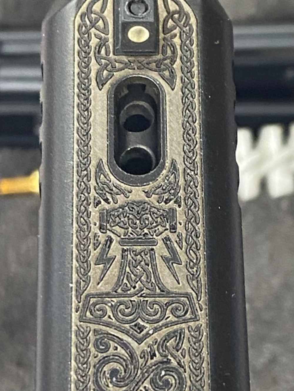 Glock 43X Engraved (Loki & Thor) 9MM 3 Magazines w/ Streamlight TLR-6 -img-14