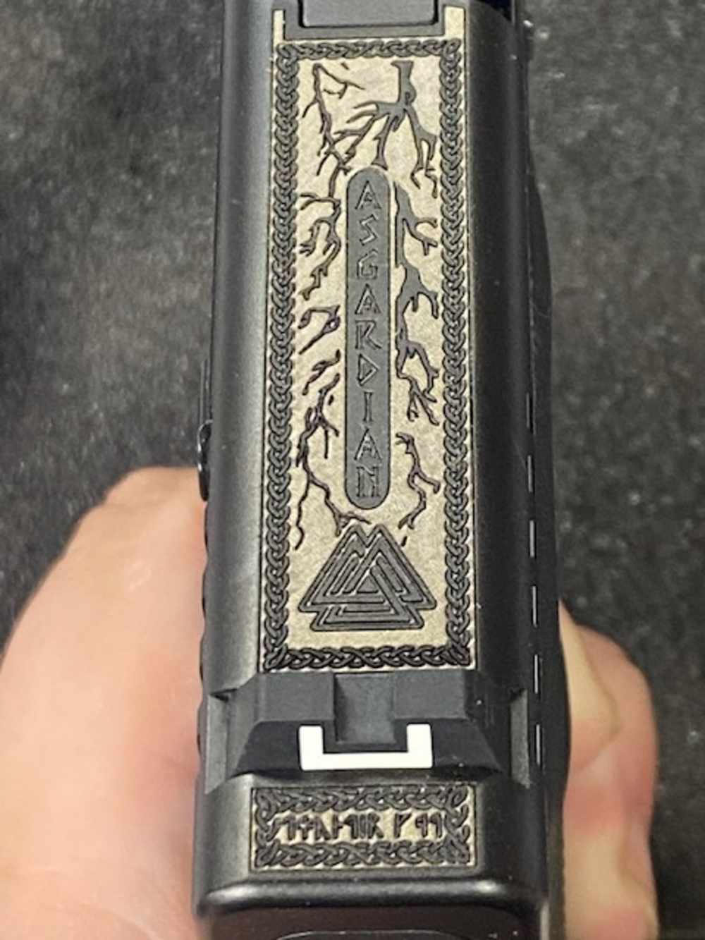 Glock 43X Engraved (Loki & Thor) 9MM 3 Magazines w/ Streamlight TLR-6 -img-16