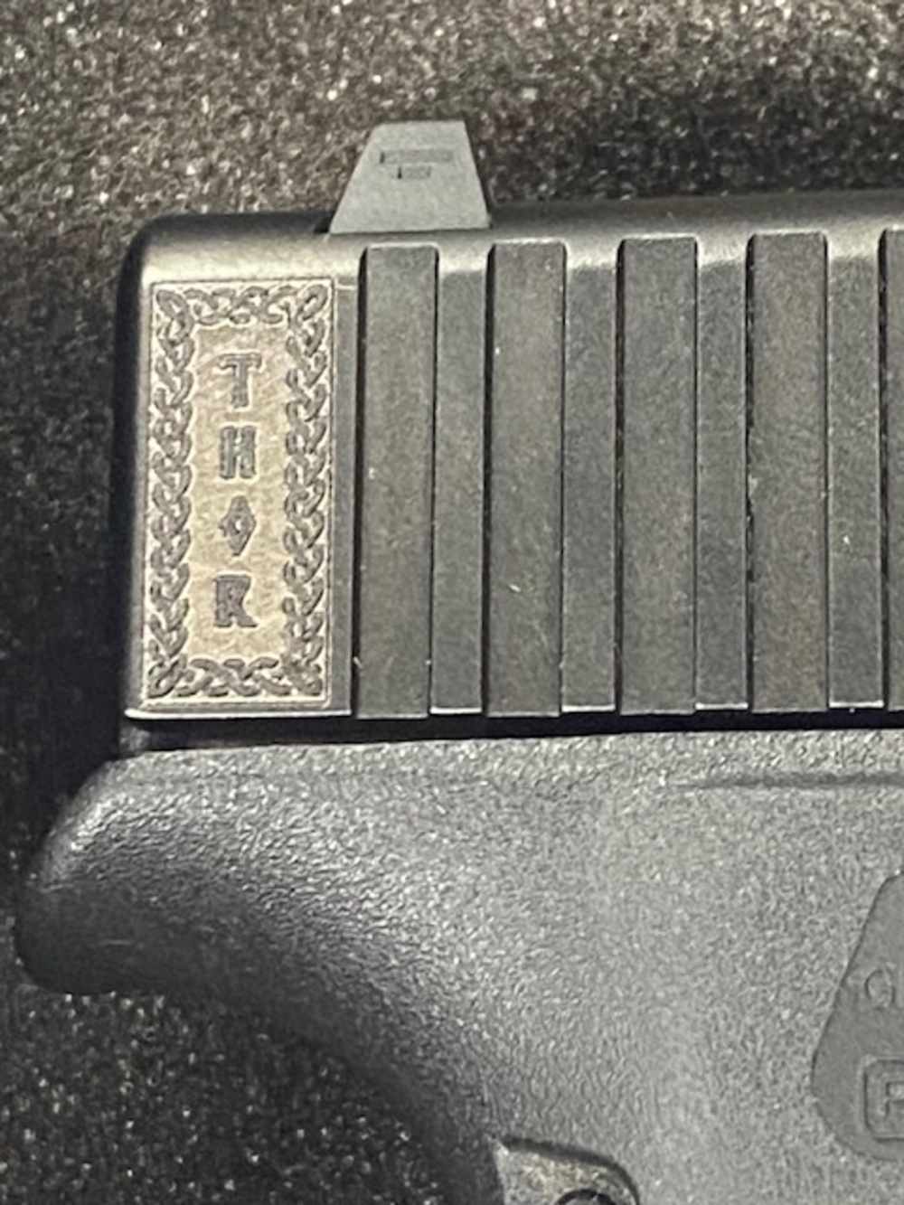 Glock 43X Engraved (Loki & Thor) 9MM 3 Magazines w/ Streamlight TLR-6 -img-5