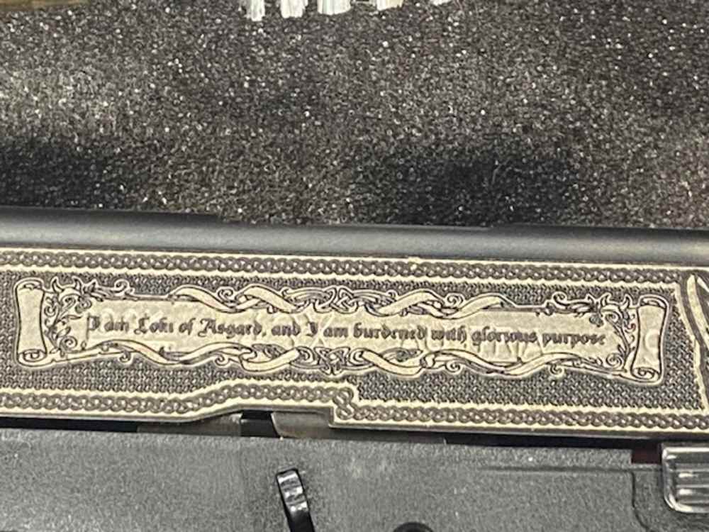 Glock 43X Engraved (Loki & Thor) 9MM 3 Magazines w/ Streamlight TLR-6 -img-1