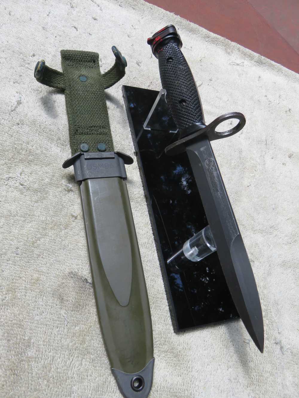 COLT M16 Vietnam Era M7 Factory Bayonet W/Scabbord all Original-img-4