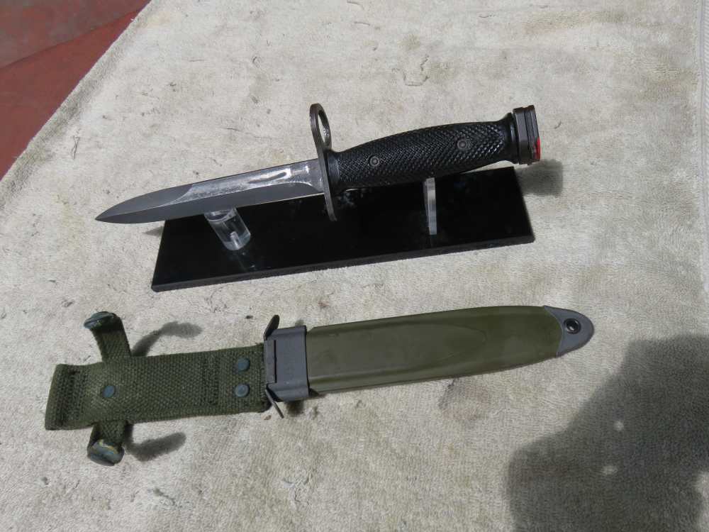 COLT M16 Vietnam Era M7 Factory Bayonet W/Scabbord all Original-img-5