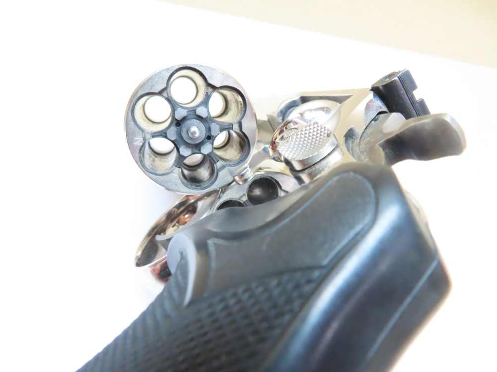 Smith & Wesson NICKEL Model 19-3 .357 Magnum 4" Barrel  NICE -img-19