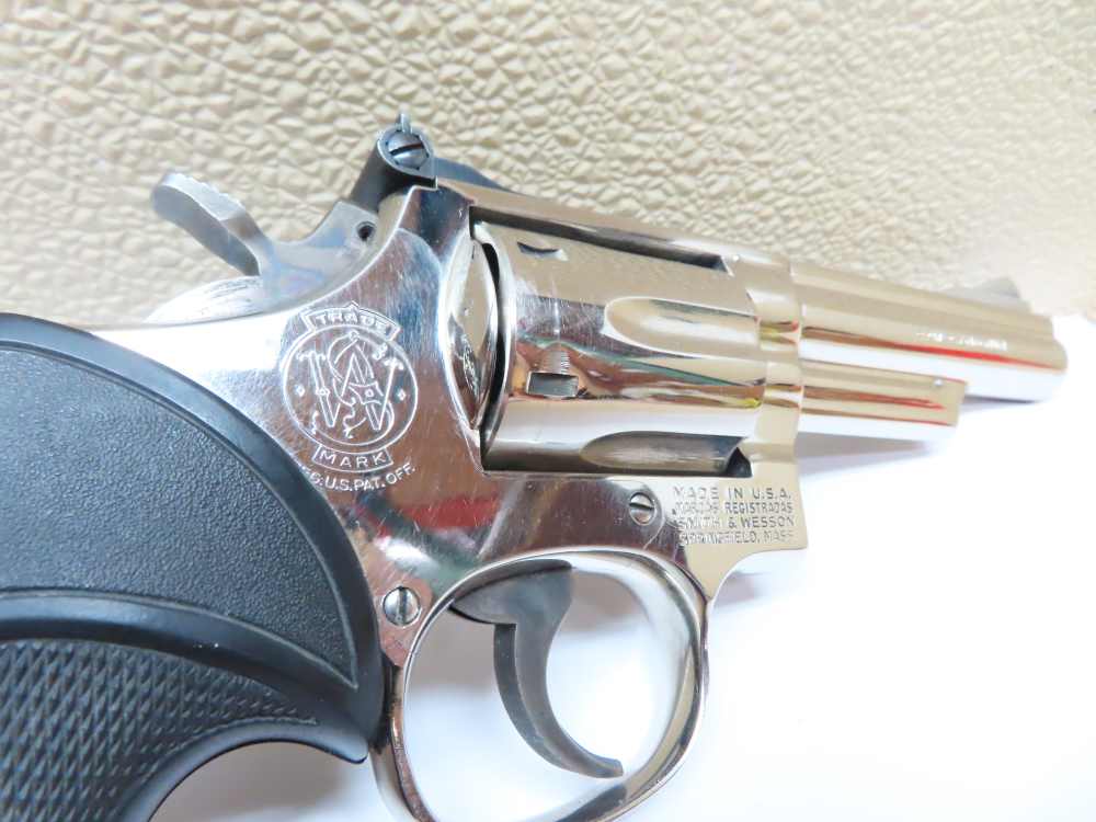 Smith & Wesson NICKEL Model 19-3 .357 Magnum 4" Barrel  NICE -img-6