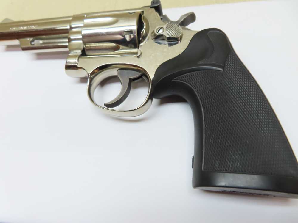 Smith & Wesson NICKEL Model 19-3 .357 Magnum 4" Barrel  NICE -img-13