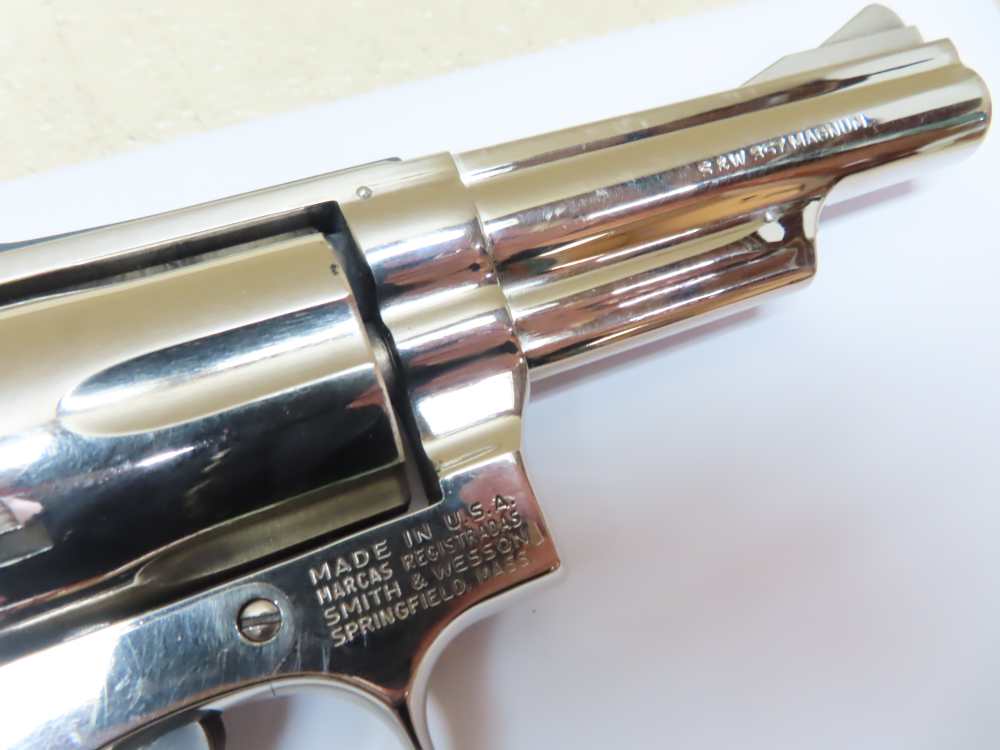 Smith & Wesson NICKEL Model 19-3 .357 Magnum 4" Barrel  NICE -img-10