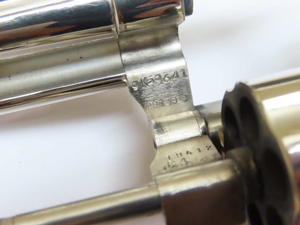 Smith & Wesson NICKEL Model 19-3 .357 Magnum 4" Barrel  NICE -img-22