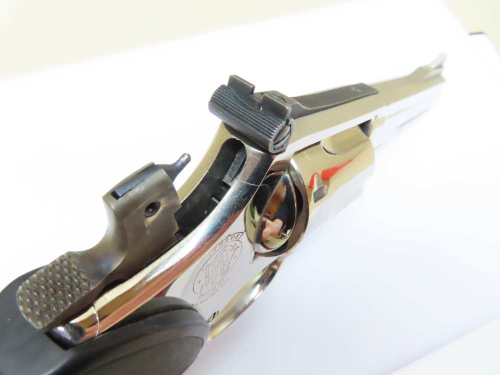 Smith & Wesson NICKEL Model 19-3 .357 Magnum 4" Barrel  NICE -img-26