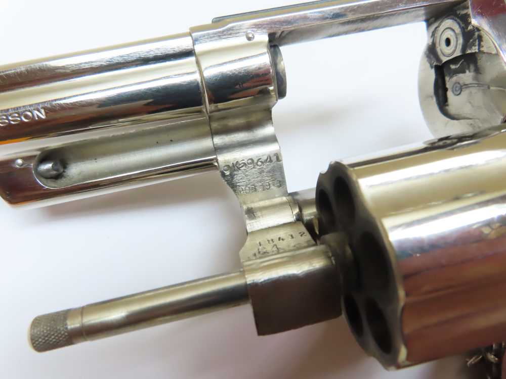 Smith & Wesson NICKEL Model 19-3 .357 Magnum 4" Barrel  NICE -img-21
