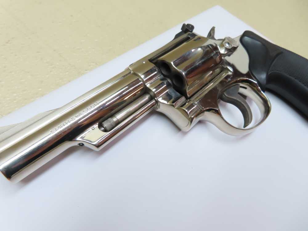Smith & Wesson NICKEL Model 19-3 .357 Magnum 4" Barrel  NICE -img-18