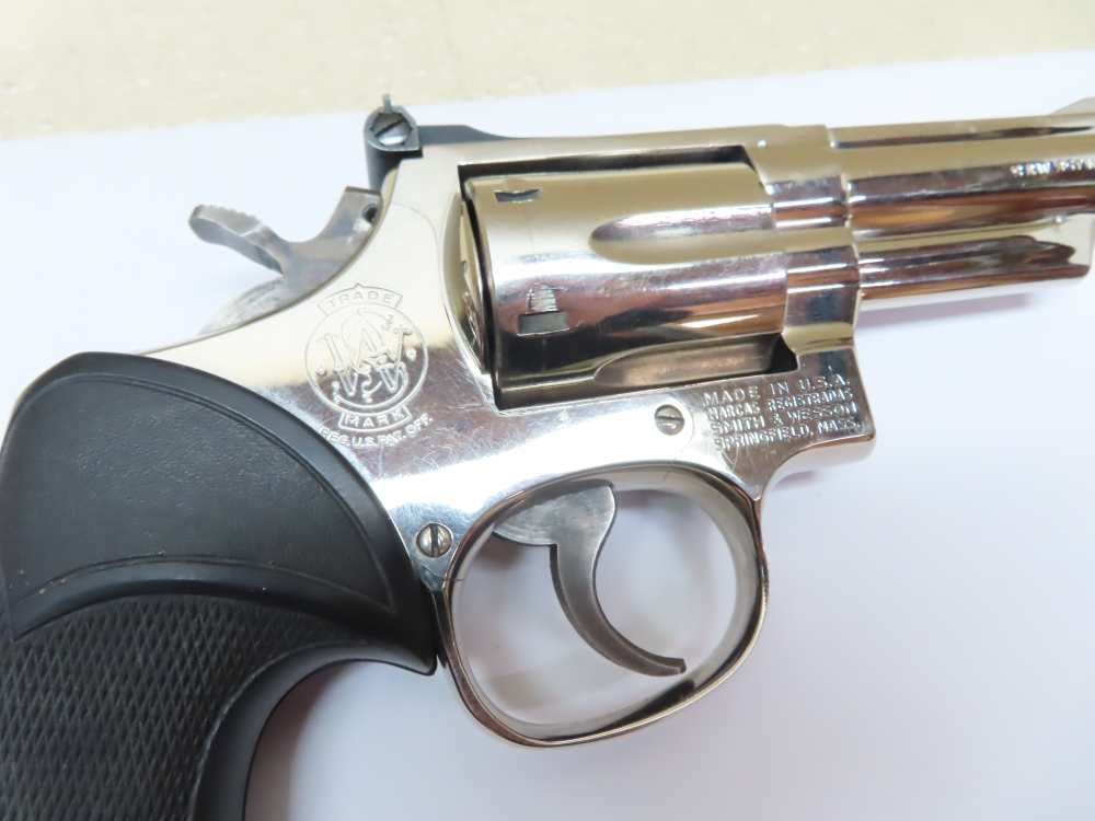 Smith & Wesson NICKEL Model 19-3 .357 Magnum 4" Barrel  NICE -img-7