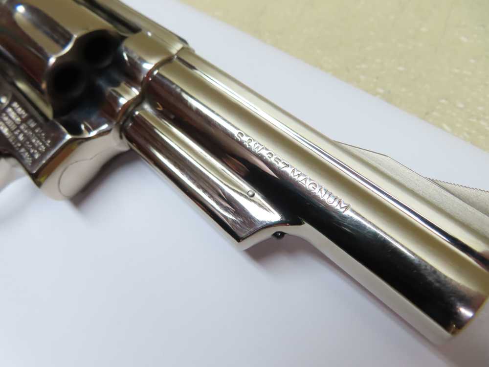 Smith & Wesson NICKEL Model 19-3 .357 Magnum 4" Barrel  NICE -img-12
