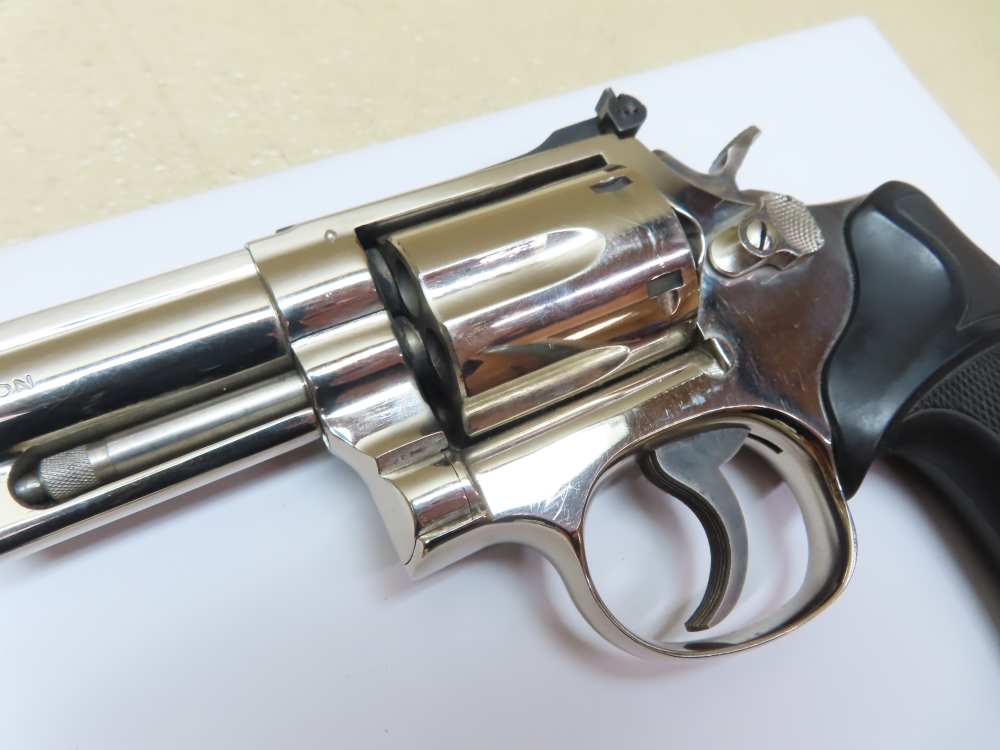 Smith & Wesson NICKEL Model 19-3 .357 Magnum 4" Barrel  NICE -img-15