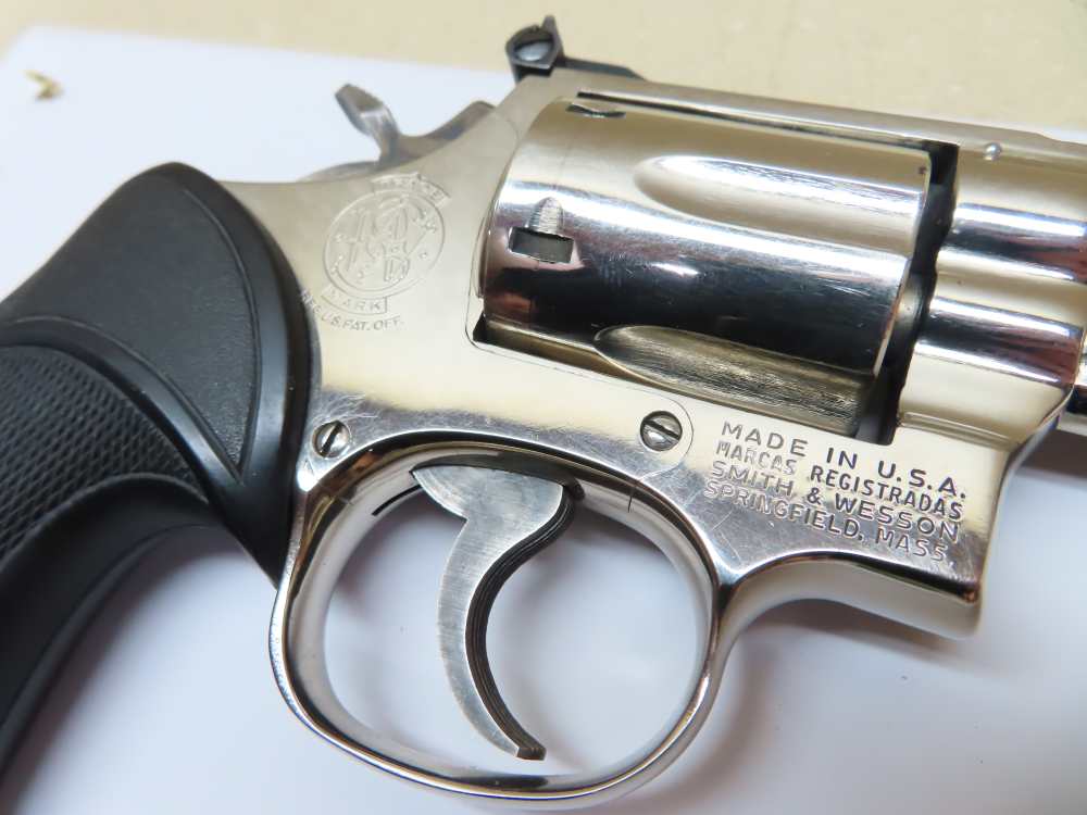 Smith & Wesson NICKEL Model 19-3 .357 Magnum 4" Barrel  NICE -img-9