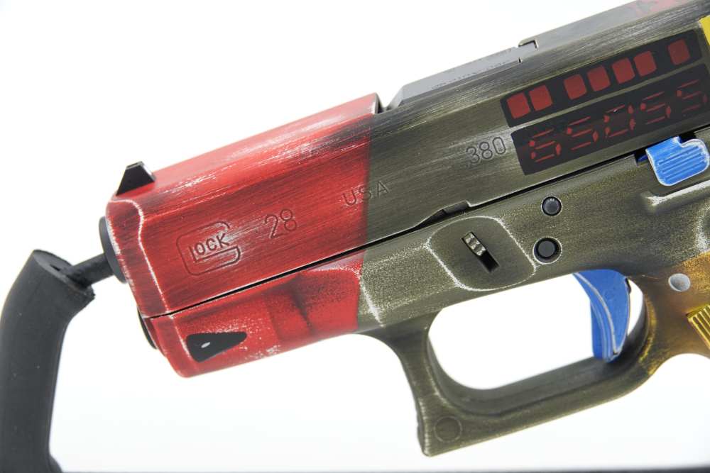 Custom Engraved and Cerakoted Star Wars - The Mandalorian Glock 28 380 ACP-img-5