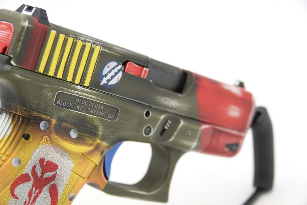 Custom Engraved and Cerakoted Star Wars - The Mandalorian Glock 28 380 ACP-img-11