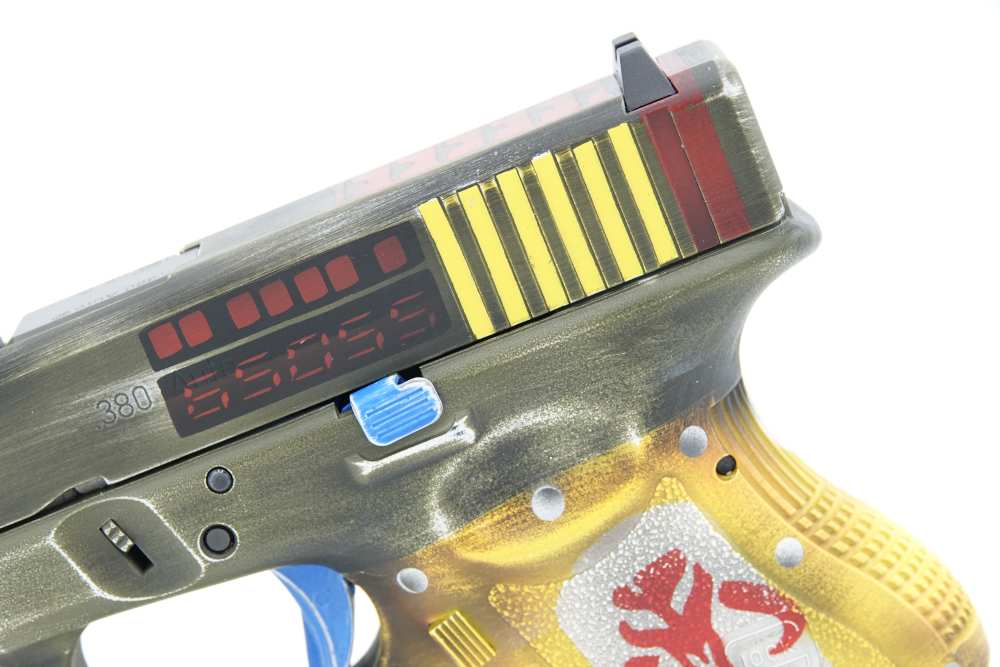 Custom Engraved and Cerakoted Star Wars - The Mandalorian Glock 28 380 ACP-img-6