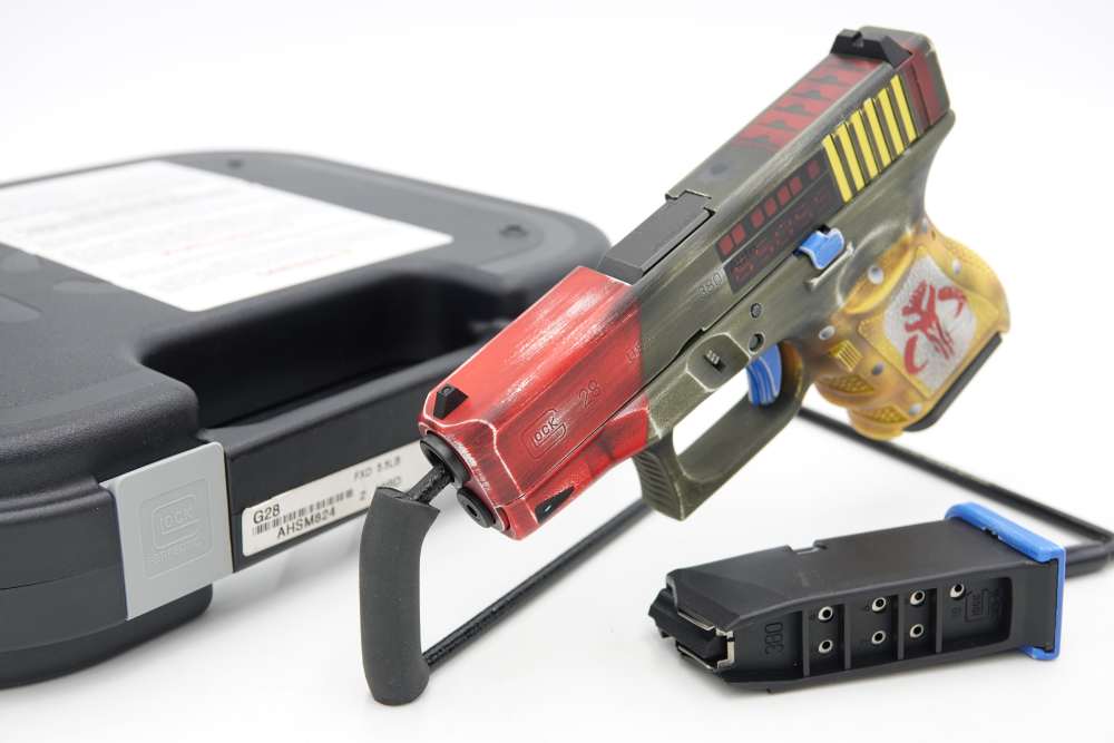 Custom Engraved and Cerakoted Star Wars - The Mandalorian Glock 28 380 ACP-img-0
