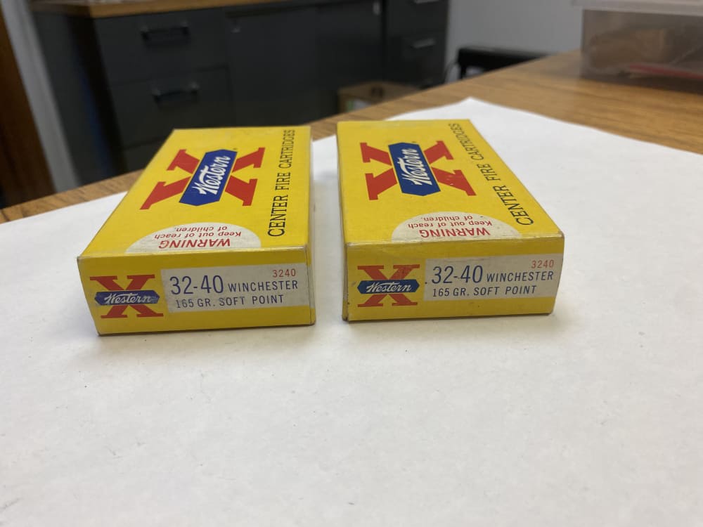 32-40 Winchester Western X  165 gr Soft Point 40 Rds NOS  -img-4