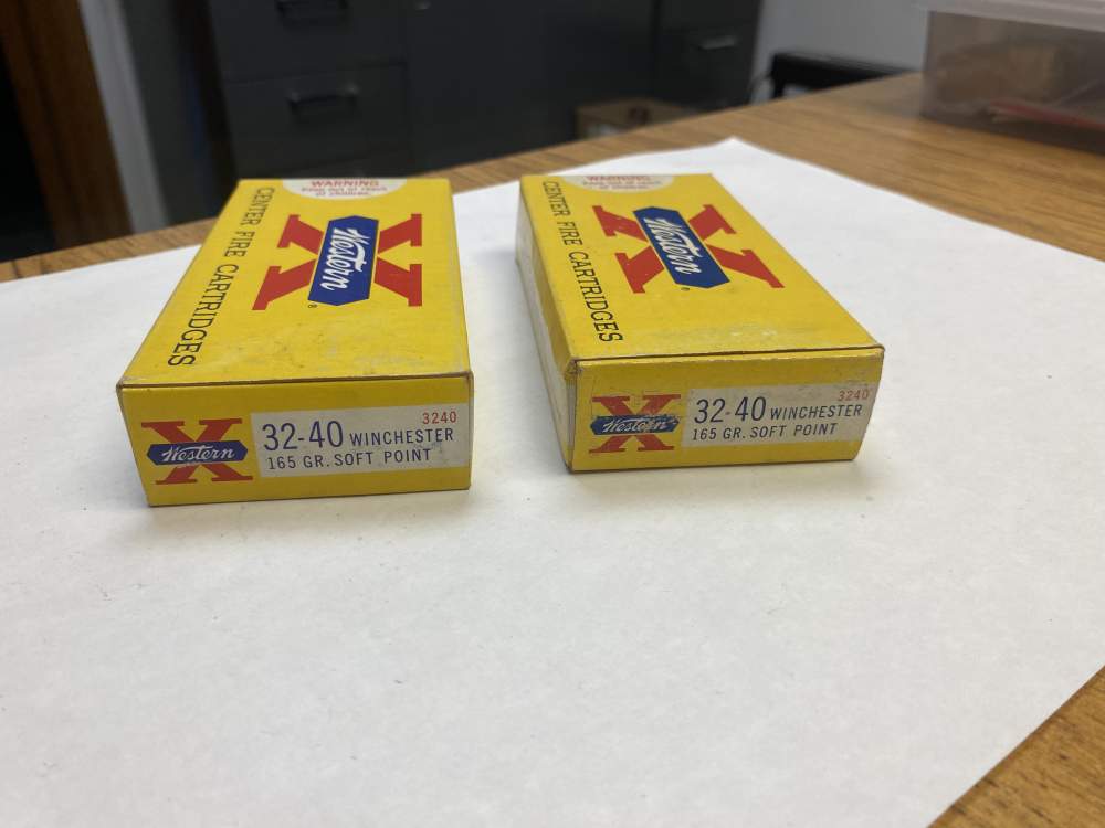 32-40 Winchester Western X  165 gr Soft Point 40 Rds NOS  -img-2