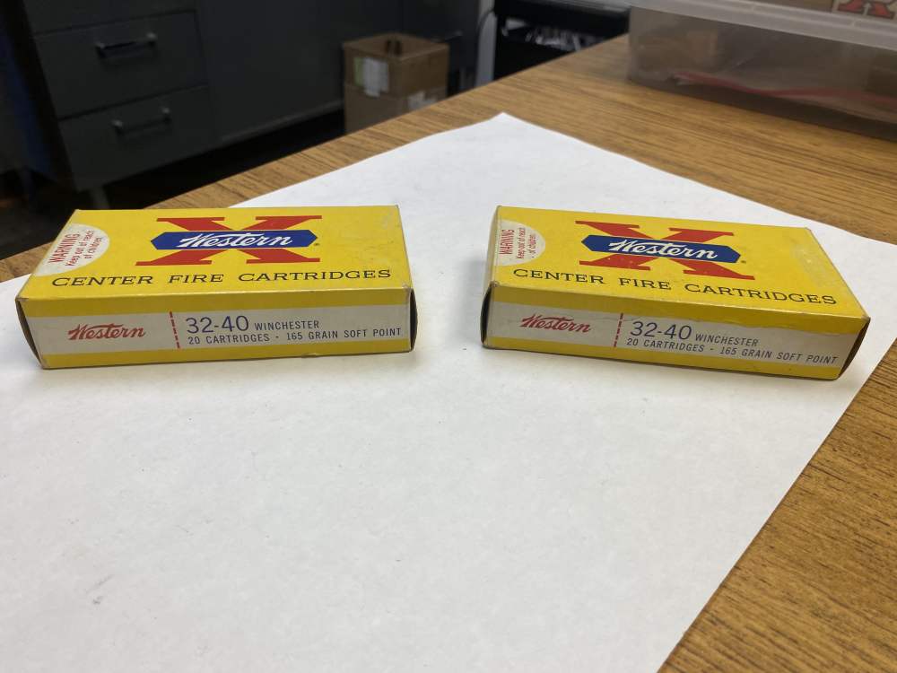 32-40 Winchester Western X  165 gr Soft Point 40 Rds NOS  -img-1