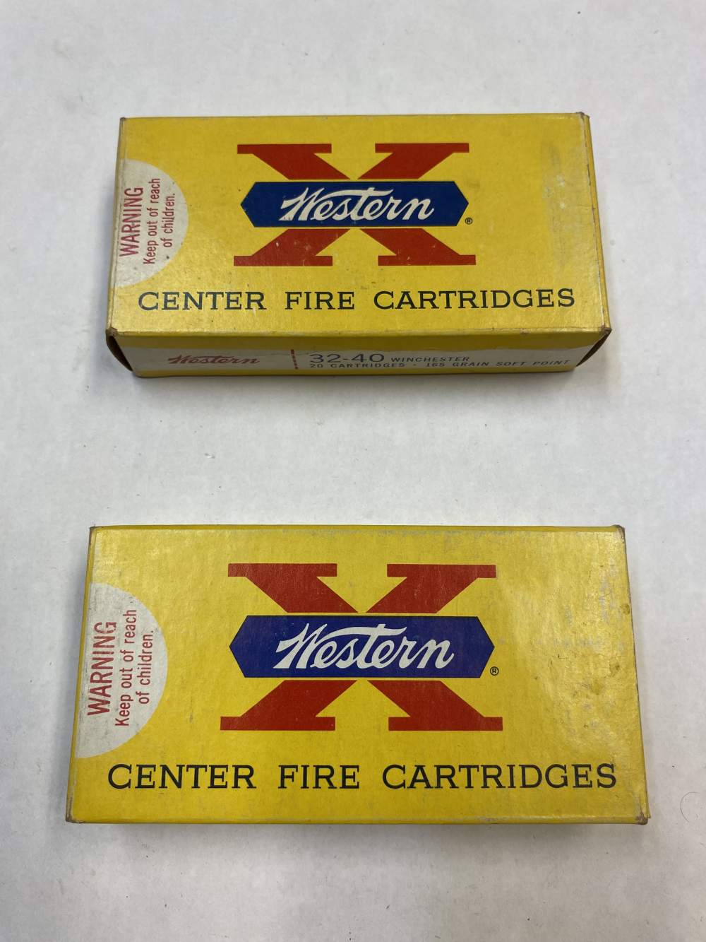 32-40 Winchester Western X  165 gr Soft Point 40 Rds NOS  -img-0