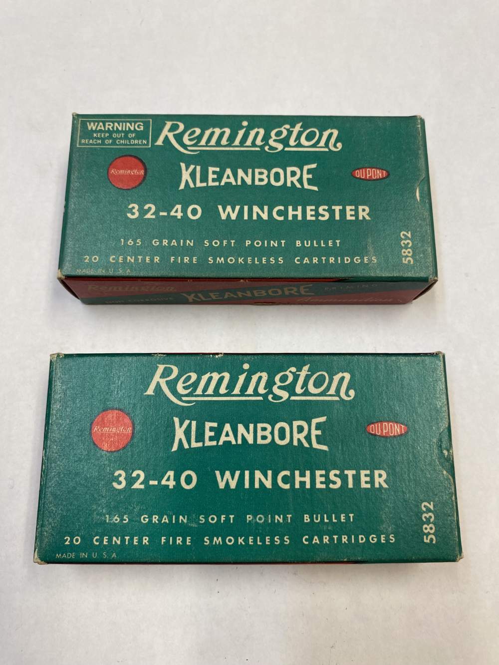32-40 Winchester Remington Kleanbore  165 gr Soft Point 40 Rds NOS -img-0