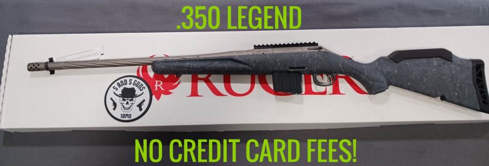 RUGER AMERICAN GEN II 350 LEGEND 20" GRAY SPLATTER BOLT RIFLE NEW-img-0