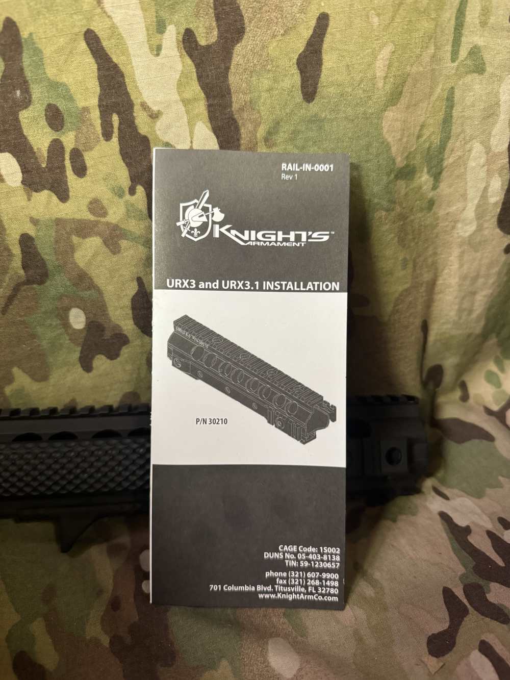 Knights Armament URX 3.1 13.5" Rail W/Rail Panels and Manual -img-9