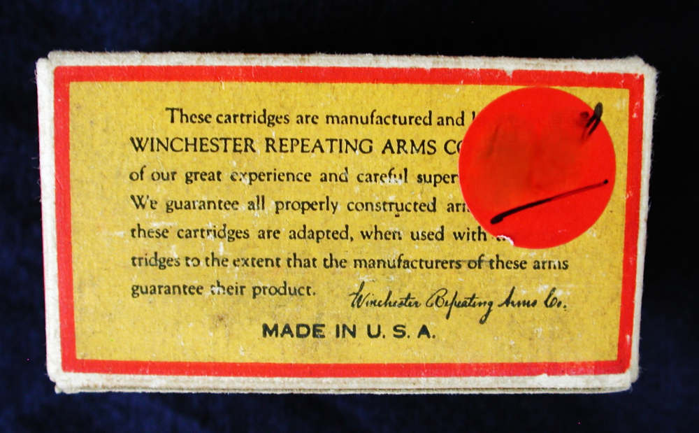 Minty Vintage Pre War Box 50 Rounds Winchester .22 Hornet Model 70 54 -img-2