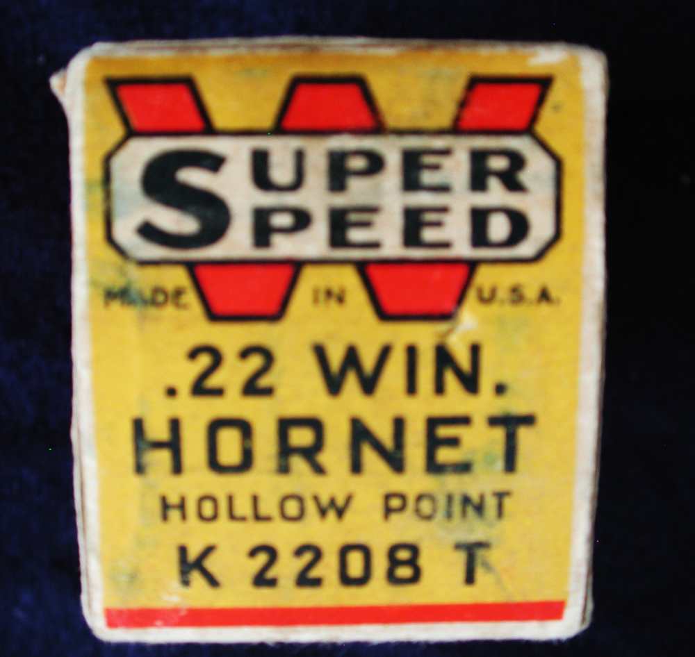 Minty Vintage Pre War Box 50 Rounds Winchester .22 Hornet Model 70 54 -img-4