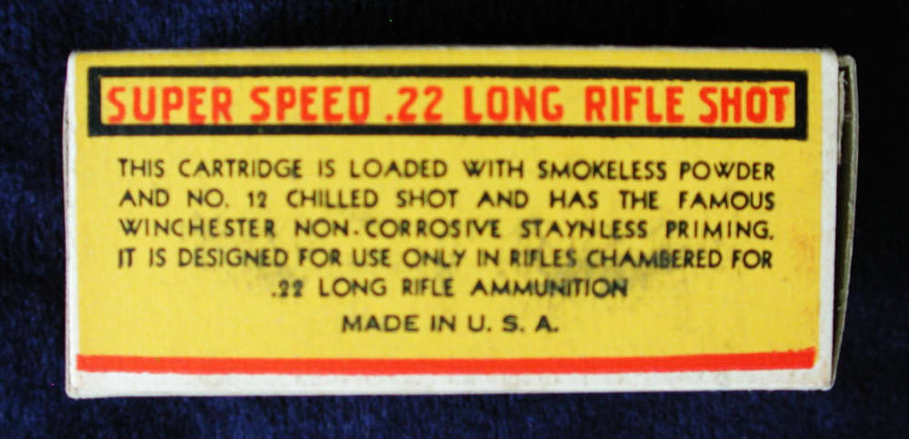 Very Rare Prewar Winchester .22 Long Rifle Rim Fire Super Speed SHOT Box-img-4