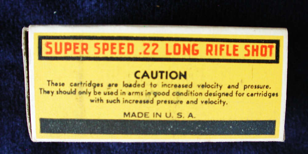 Very Rare Prewar Winchester .22 Long Rifle Rim Fire Super Speed SHOT Box-img-2