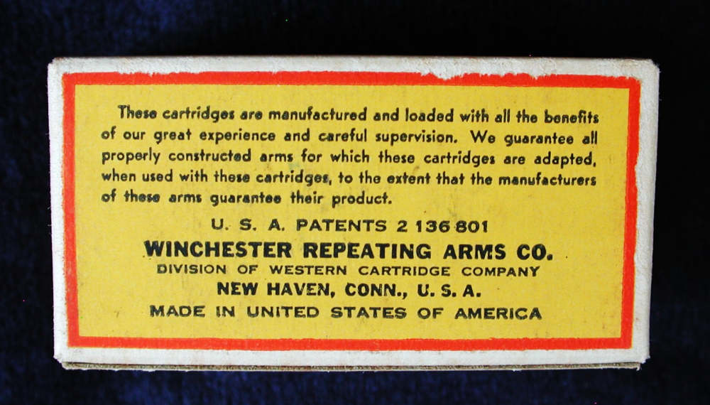 Very Rare Prewar Winchester .22 Long Rifle Rim Fire Super Speed SHOT Box-img-3