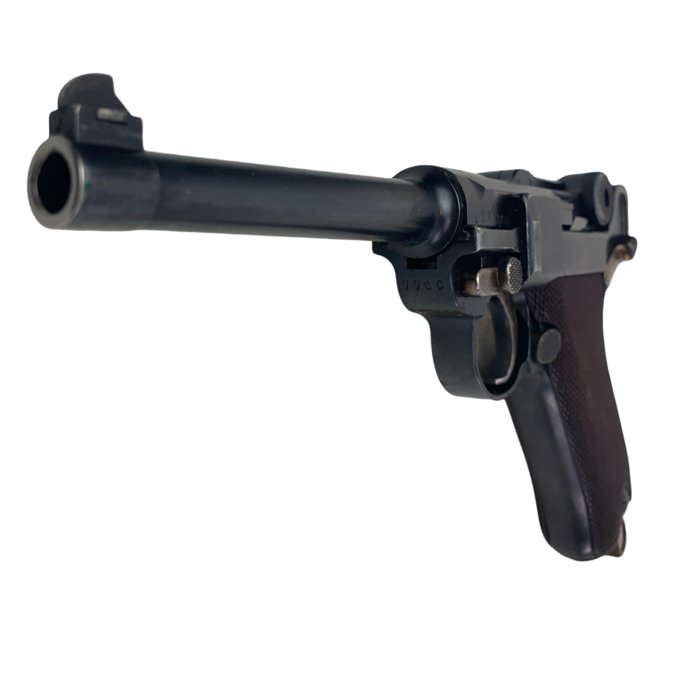 1908 DWM Luger 1900/06 Swiss Contract Pistol .30 PARA Cross over Sunburst -img-5