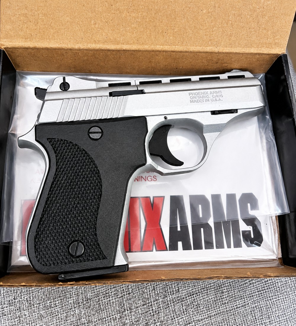 New Phoenix Arms HP22A .22 LR Semi-Automatic Pistol Stainless Finish -img-1